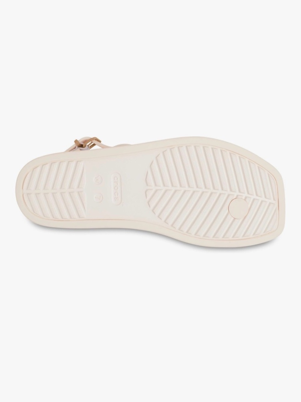 Crocs Women's Miami Thong Sandal, Ivory Thong Sandal - Picture 3 of 6